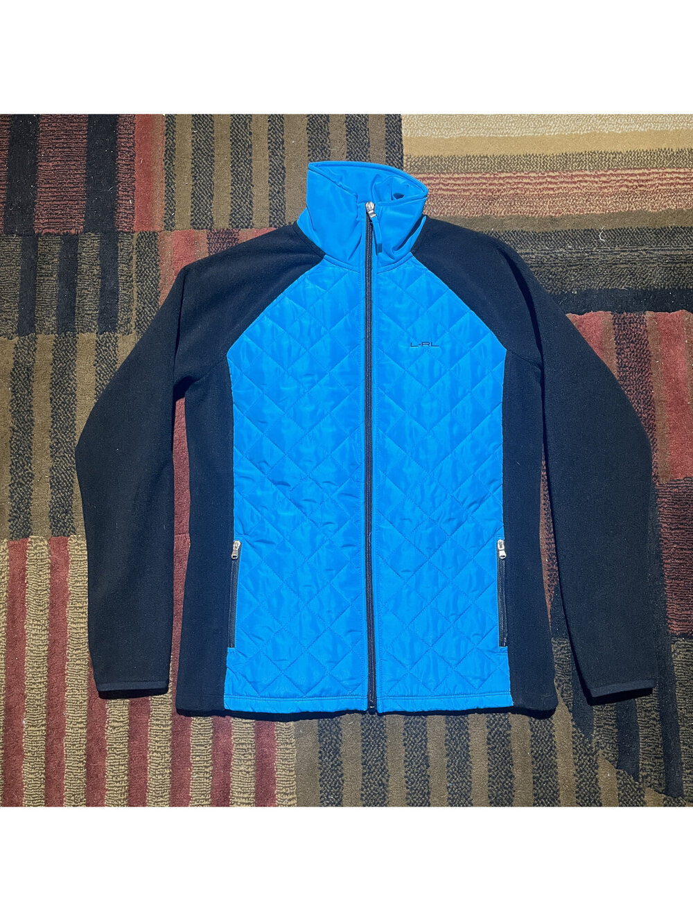 Lauren Active Ralph Lauren Blue Black Quilted Jacket S